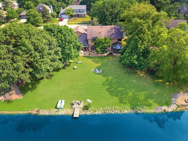4008 Pinecrest Dr, Champaign, IL 61822 - bird's eye view of a large body of water