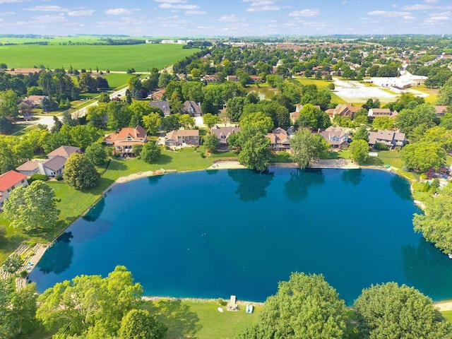 4008 Pinecrest Dr, Champaign, IL 61822 - aerial view of residential area with a large body of water