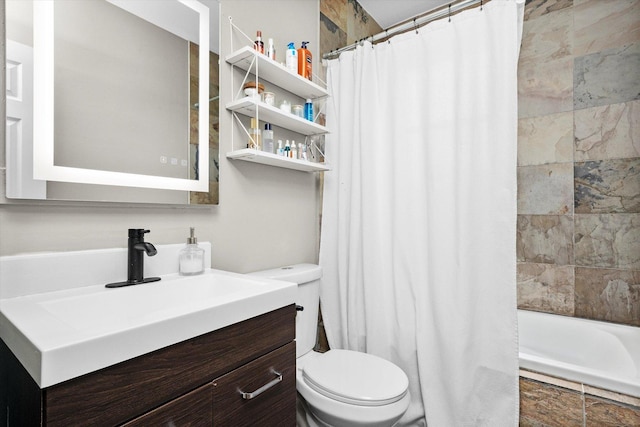 1637 W Columbia Ave Unit 3W, Chicago, IL 60626 - bathroom with toilet, vanity, and shower / bath combo