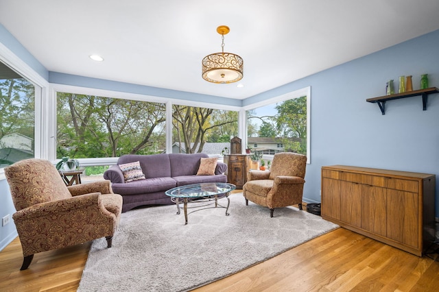 627 Raupp Blvd, Buffalo Grove, IL 60089 - living room with light wood finished floors and recessed lighting