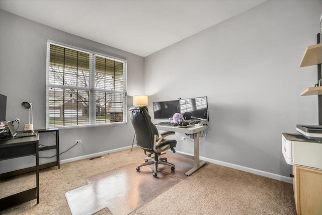 14117 Meadow Ln, Plainfield, IL 60544 - office featuring carpet and baseboards