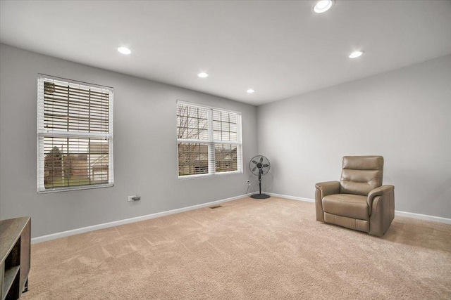 14117 Meadow Ln, Plainfield, IL 60544 - unfurnished room with light carpet, recessed lighting, and baseboards