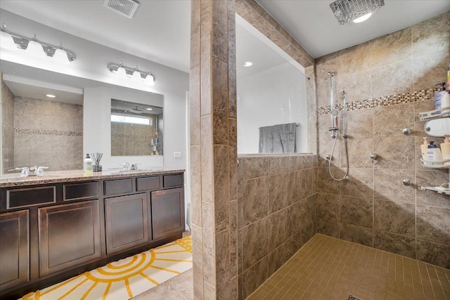 14117 Meadow Ln, Plainfield, IL 60544 - full bath featuring walk in shower and double vanity