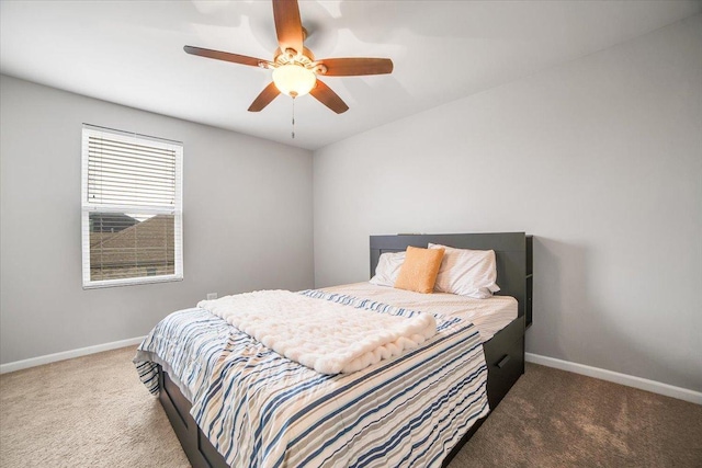 14117 Meadow Ln, Plainfield, IL 60544 - carpeted bedroom featuring baseboards and a ceiling fan