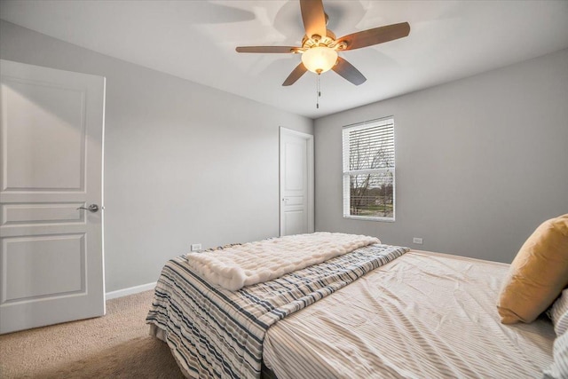 14117 Meadow Ln, Plainfield, IL 60544 - carpeted bedroom featuring baseboards and a ceiling fan