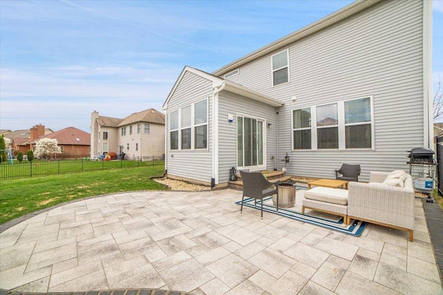 14117 Meadow Ln, Plainfield, IL 60544 - view of patio / terrace with outdoor lounge area and a residential view