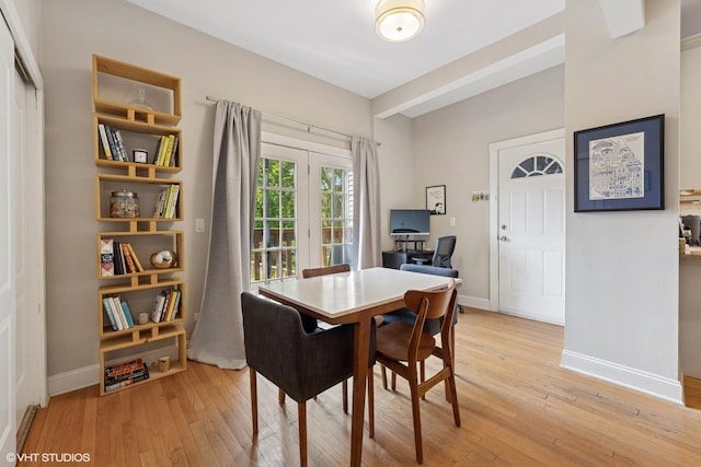1621 W Rascher Ave Unit 2, Chicago, IL 60640 - dining area with light wood-style flooring, baseboards, and an office area