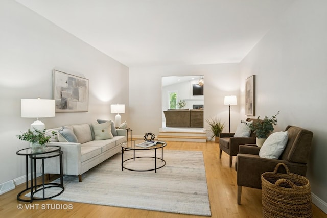1101 S Nightingale Dr, Palatine, IL 60067 - living area with wood finished floors and baseboards
