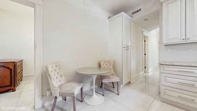 1944 N Seminary Ave Unit 1, Chicago, IL 60614 - dining space with light tile patterned floors and baseboards
