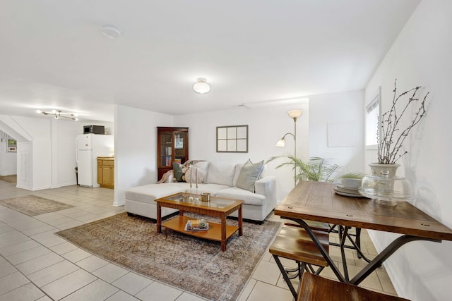 5912 W Grace St, Chicago, IL 60634 - living room featuring light tile patterned floors