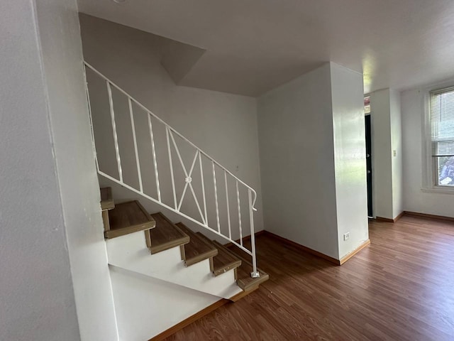 1370 Fargo Ave Unit E, Des Plaines, IL 60018 - stairs featuring wood finished floors and baseboards
