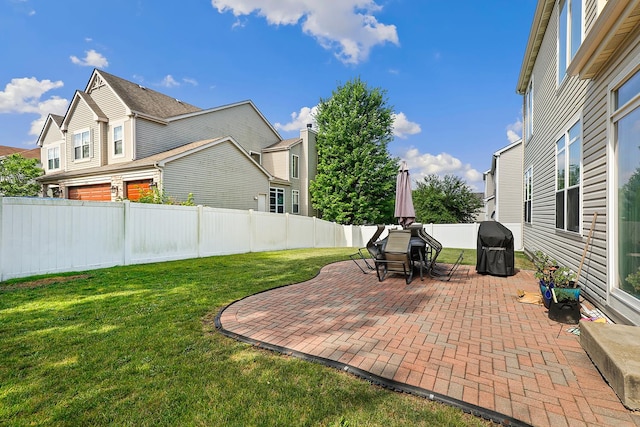 755 Rockhurst Rd, Bolingbrook, IL 60440 - fenced backyard with a patio
