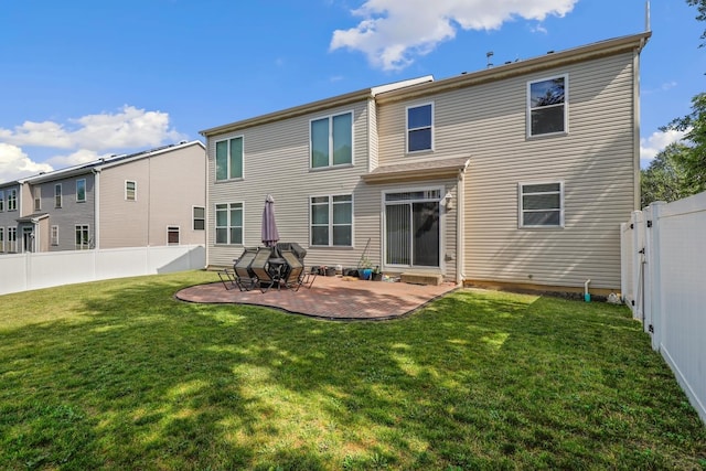 755 Rockhurst Rd, Bolingbrook, IL 60440 - rear view of property with a fenced backyard and a patio area