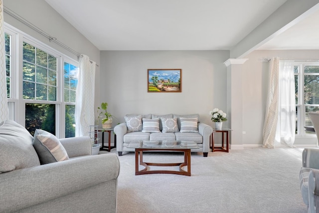 755 Rockhurst Rd, Bolingbrook, IL 60440 - carpeted living room with baseboards