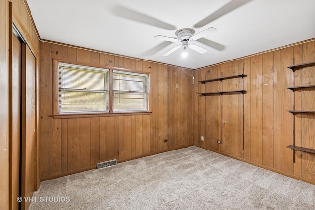 452 Miller St, Beecher, IL 60401 - unfurnished bedroom featuring carpet flooring and wooden walls
