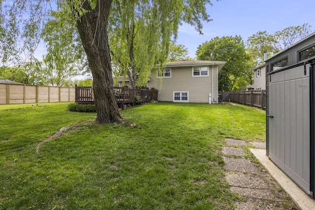 3907 New Haven Ave, Arlington Heights, IL 60004 - view of yard with a wooden deck