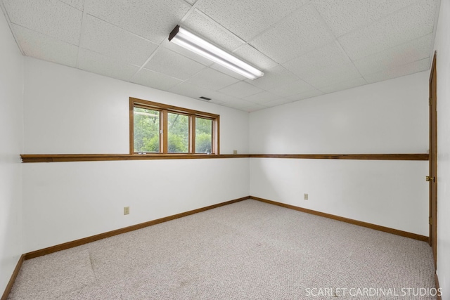 6N510 Sycamore Ave, Saint Charles, IL 60174 - carpeted empty room with a paneled ceiling and baseboards