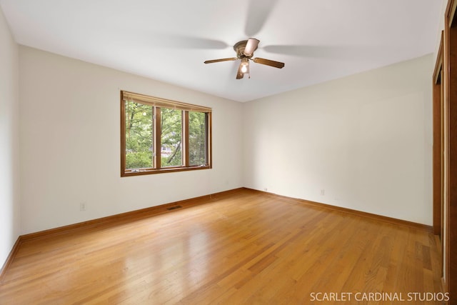 6N510 Sycamore Ave, Saint Charles, IL 60174 - spare room with light wood-style floors, ceiling fan, and baseboards