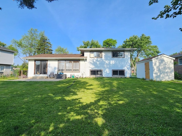 237 Sumac Ln, Schaumburg, IL 60193 - back of property featuring a patio area and a lawn