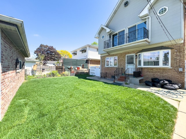 8024 N Odell Ave, Niles, IL 60714 - view of yard with a balcony