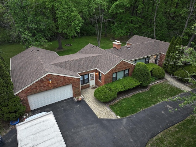 12200 S 88th Ave, Palos Park, IL 60464 - view of subject property with a heavily wooded area