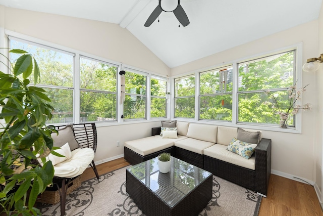 1613 Swallow St, Naperville, IL 60565 - sunroom with ceiling fan, outdoor lounge area, and plenty of natural light