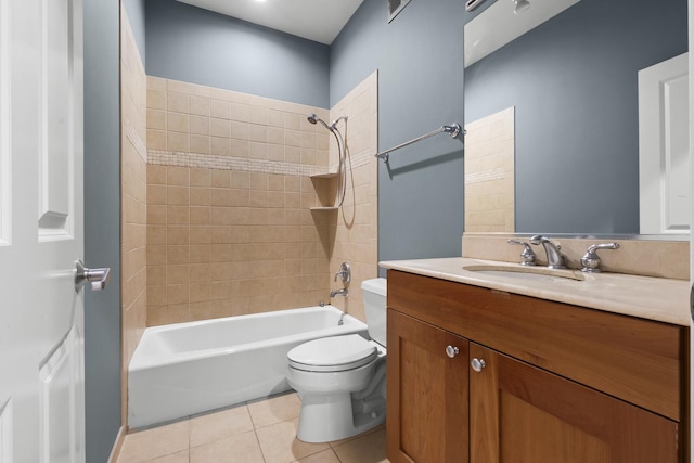 1355 W Washington Blvd Unit 4D, Chicago, IL 60607 - bathroom with tile patterned flooring, shower / bath combination, and vanity