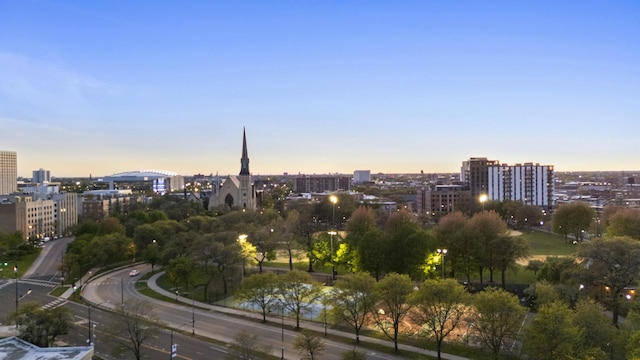 1355 W Washington Blvd Unit 4D, Chicago, IL 60607 - aerial view at dusk of a city view