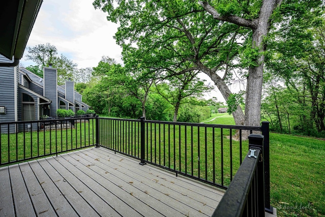 22 Valleywood Ln Unit 22, Galena, IL 61036 - wooden terrace with a yard