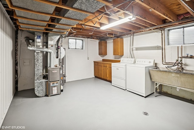 43 N Mount Prospect Rd, Des Plaines, IL 60016 - below grade area with washer and clothes dryer and heating unit