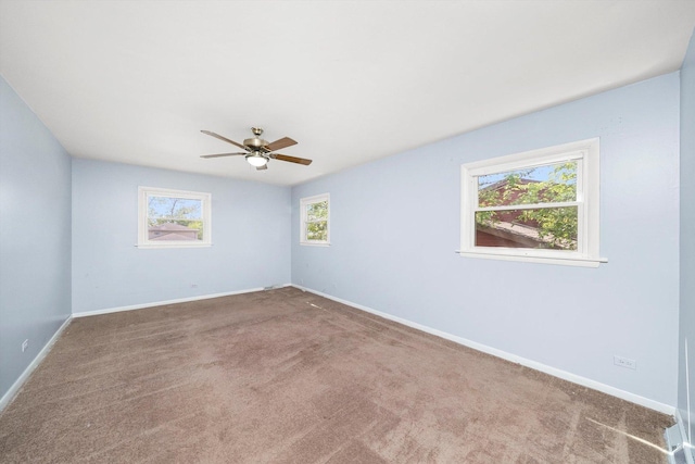 17714 Dogwood Ln, Hazel Crest, IL 60429 - carpeted empty room featuring ceiling fan and baseboards