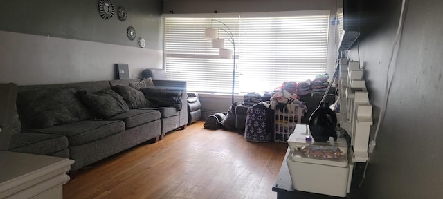 3355 W 65th St, Chicago, IL 60629 - living area featuring wood finished floors and plenty of natural light