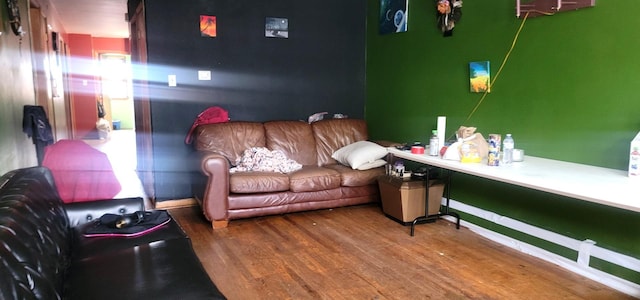 3355 W 65th St, Chicago, IL 60629 - living room with wood finished floors