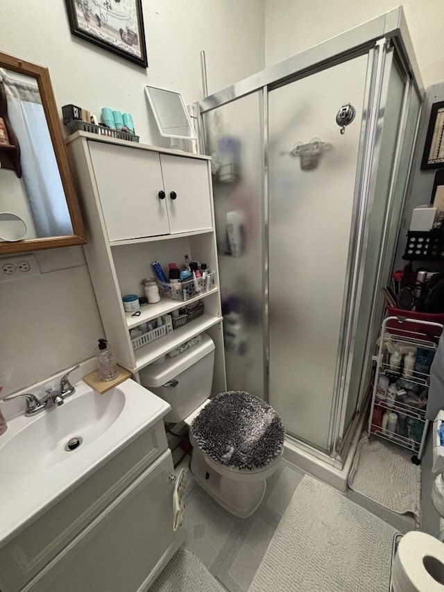 484 Hickory Pl, Elgin, IL 60120 - full bath with toilet, vanity, and a stall shower