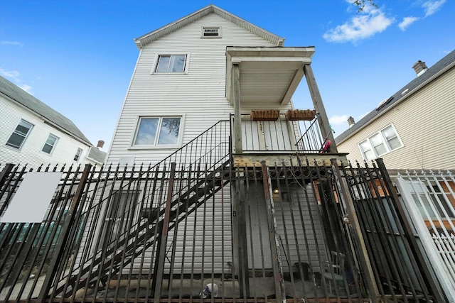 4446 S Wood St, Chicago, IL 60609 - back of house featuring stairs