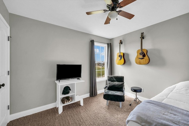 31 Lodge Trl, Monticello, IL 61856 - carpeted bedroom featuring baseboards and a ceiling fan