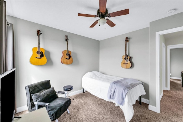 31 Lodge Trl, Monticello, IL 61856 - carpeted bedroom with baseboards and ceiling fan