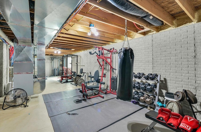 31 Lodge Trl, Monticello, IL 61856 - workout area featuring heating unit
