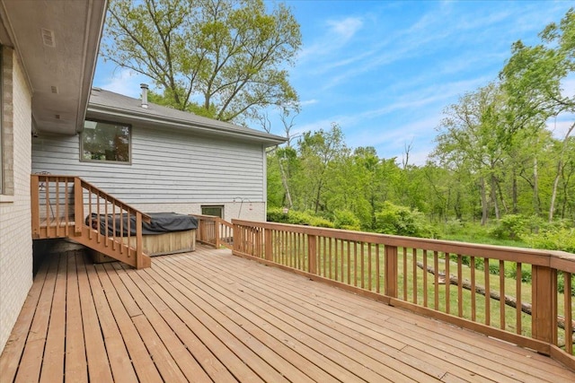 2261 E Gaisor Dr, Crete, IL 60417 - view of wooden deck
