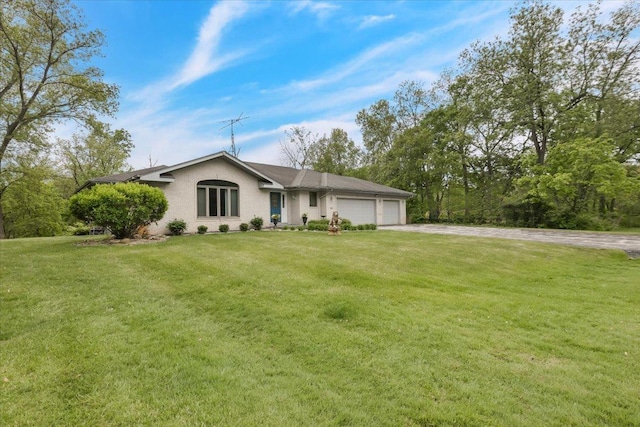 2261 E Gaisor Dr, Crete, IL 60417 - single story home featuring a garage, a front lawn, and driveway