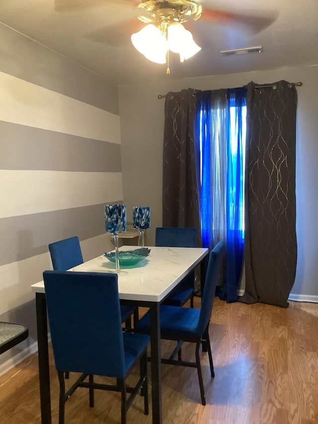 237 Marquette St, Park Forest, IL 60466 - dining space with wood finished floors and a ceiling fan