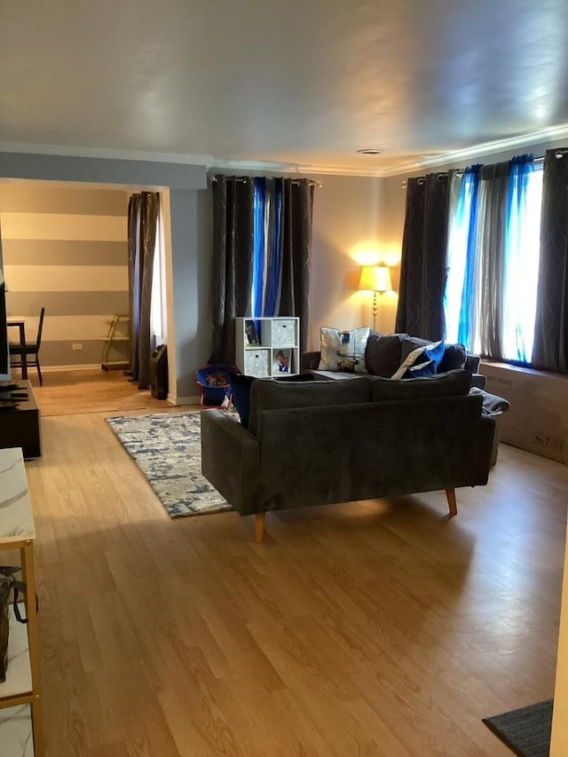 237 Marquette St, Park Forest, IL 60466 - living area with crown molding and wood finished floors