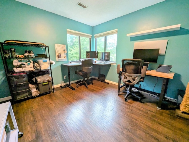 2176 Harbortown Cir Unit 2176, Champaign, IL 61821 - office with wood finished floors and baseboards