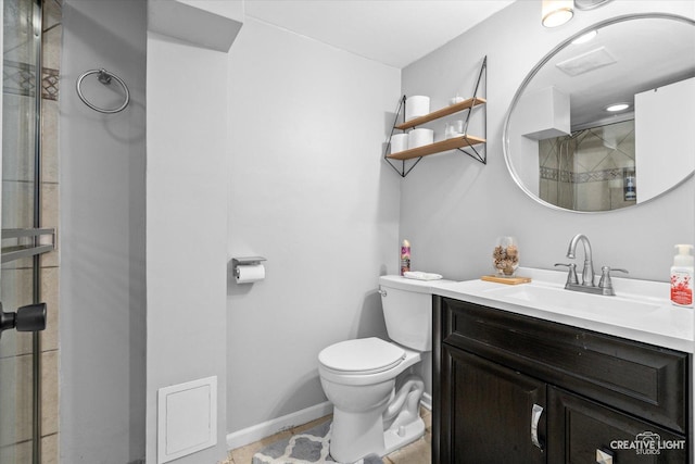 521 N Elm St, Hillside, IL 60162 - full bathroom with toilet, vanity, and a shower