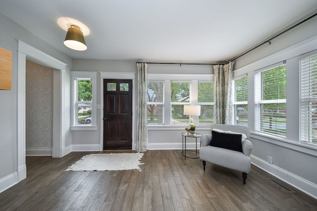 549 S Main St, Naperville, IL 60540 - entrance foyer featuring wood finished floors, plenty of natural light, and baseboards