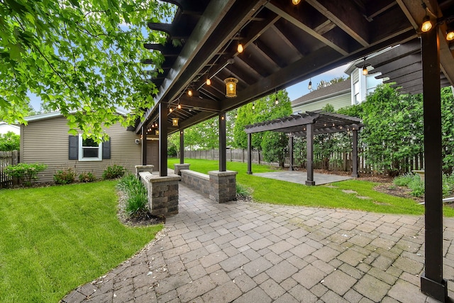 549 S Main St, Naperville, IL 60540 - view of patio with a pergola
