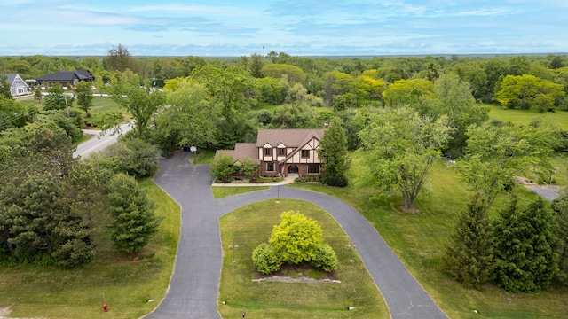 60 Romiga Ln, Palos Park, IL 60464 - aerial view of property and surrounding area with a forest