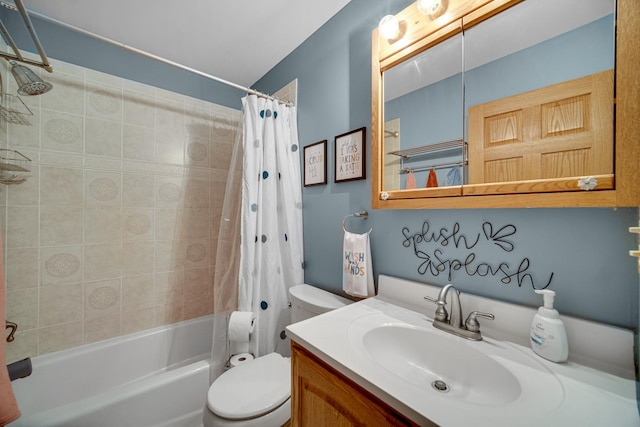 26238 W Hickory Ln, Ingleside, IL 60041 - full bathroom featuring toilet, shower / bathtub combination with curtain, and vanity