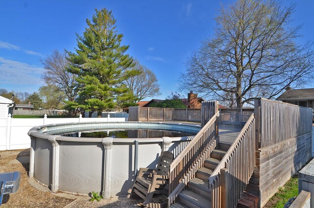 9 Maplewood Ln, Ottawa, IL 61350 - view of pool with fence and stairway