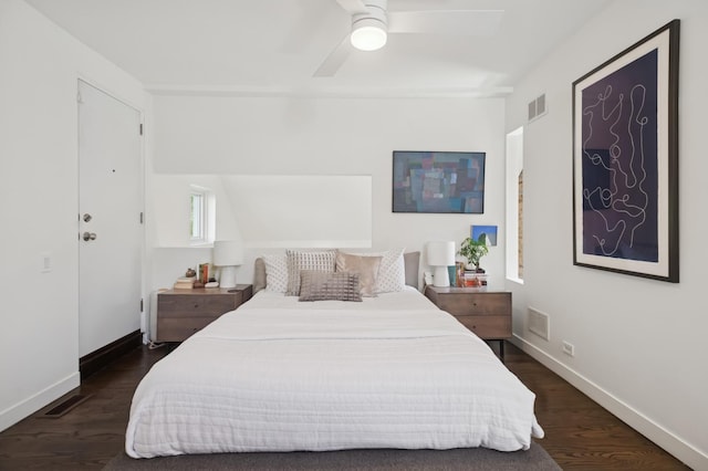 832 W Wolfram St, Chicago, IL 60657 - bedroom featuring wood finished floors, baseboards, and ceiling fan